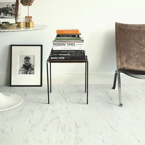 QS Vinyl Flex BLUSH плитка SGTC 20305 Мрамор белый лунный (фото 7)