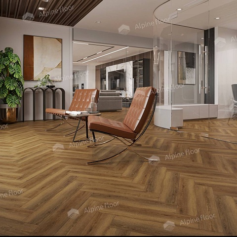 Alpine Floor SPC Light Parquet ECO 13-33AB Дуб Далим 4V 43кл (фото 1)