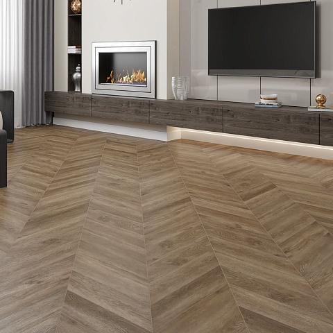 Alpine Floor SPC Chevron Alpine ECO 18-5 Макадамия 4V 43кл (фото 4)