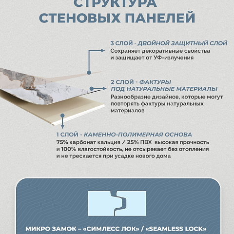 Стеновая панель SPC Мраморная феерия/ Орисаба (фото 9)