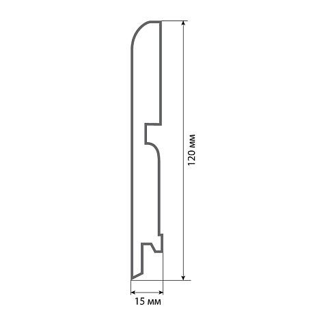 Finitura dekor R13 120х15х2400/ 021 (фото 2)