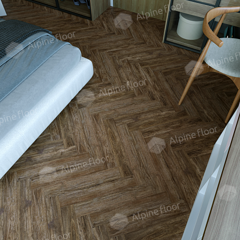 Alpine Floor Herringbone 12 Pro 4V 34 (CH) LF106-10B New­ Дуб Бордо (фото 4)