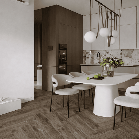 Alpine Floor Herringbone 8 4V 33 (CH) LF102-10A Дуб Бордо (фото 2)