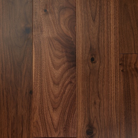 HM Flooring 14 мм шип-паз Орех американский тонированный Натур лак с фаской (фото 1)