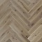 Polarwood Herringbone Дуб КАСПИЙ HB "Англ. ёлка", сорт. Робуст, масло, брашир., фаска 4V, 1-полосный (миниатюра фото 1)