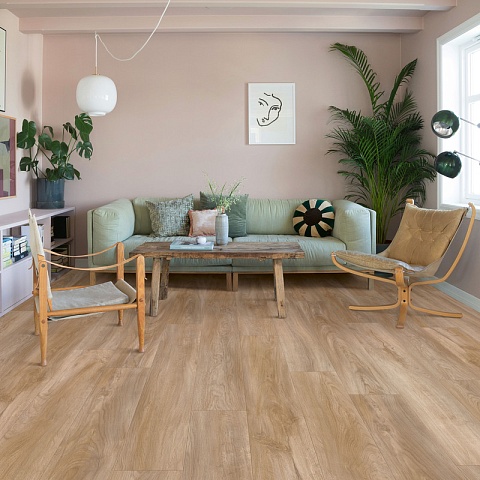 QS Alpha Vinyl BLOS BASE планка AVSPT 40348 Дуб Оклахома натуральный (фото 10)